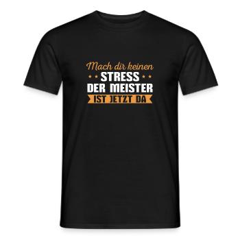 Meisterprüfung bestanden Spruch Meister - Männer T-Shirt - Schwarz - Vorne - AI Model Male 178 light (178cm)
