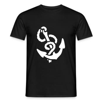 Anchor - Men's T-Shirt - black - Front - AI Model Male 178 light (178cm)