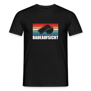Rettungsschwimmer Bademeister Badeaufsicht - Männer T-Shirt - Schwarz - Vorne - AI Model Male 178 light (178cm)