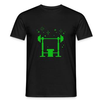Bodybuilding - Gewichtheben - Fitness - Workout - Männer T-Shirt - Schwarz - Vorne - AI Model Male 178 light (178cm)