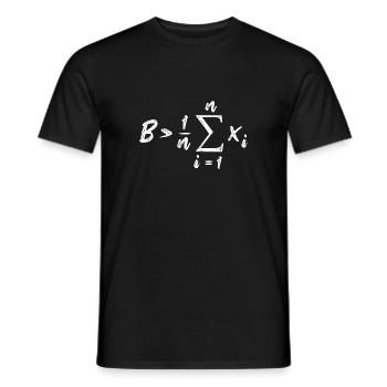 Be Greater Than Average Mathe - Männer T-Shirt - Schwarz - Vorne - AI Model Male 178 light (178cm)