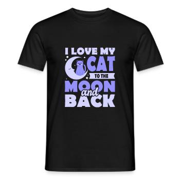 Les chats adorent - T-shirt homme - noir - Devant - AI Model Male 178 light (178cm)
