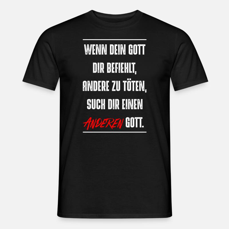 Gott - Männer T-Shirt - Schwarz