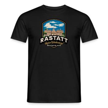 Baden Württemberg Rastatt Retro Deutschland - Männer T-Shirt - Schwarz - Vorne - AI Model Male 178 light (178cm)