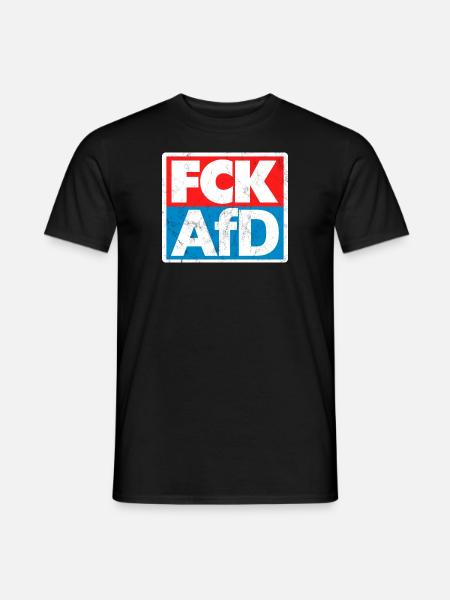 FCK AFD - Männer T-Shirt - Schwarz