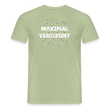 Maximal verkleidet Karneval Fasching - Männer T-Shirt - Sage - Vorne - AI Model Male 178 light (178cm)