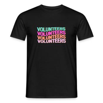 Volunteers Freiwillige Feuerwehr Helfer Retter - Männer T-Shirt - Schwarz - Vorne - AI Model Male 178 light (178cm)