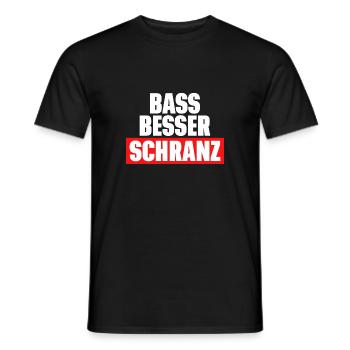 Schranz Musik Bass Feiern Geschenk - Männer T-Shirt - Schwarz - Vorne - AI Model Male 178 light (178cm)