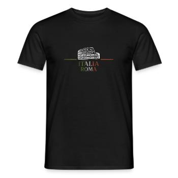 Italie Roma - T-shirt homme - noir - Devant - AI Model Male 178 light (178cm)