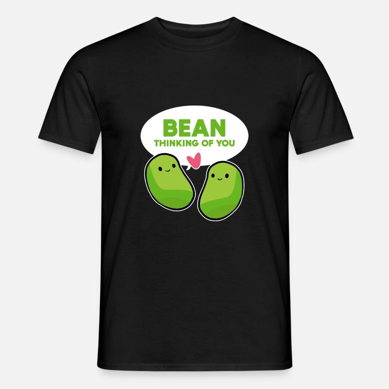 BEAN Think Vegetable Lovers Gift - Men's T-Shirt - black