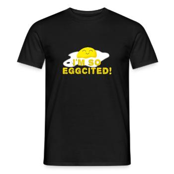 Je suis tellement œuf cité œuf au plat drôle - T-shirt homme - noir - Devant - AI Model Male 178 light (178cm)