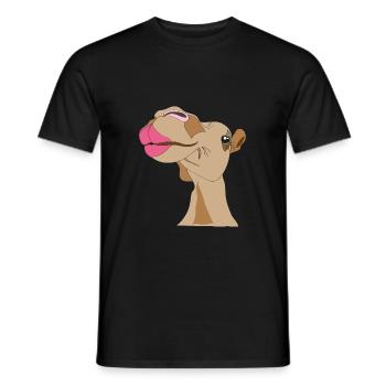 camel - Men's T-Shirt - black - Front - AI Model Male 178 light (178cm)