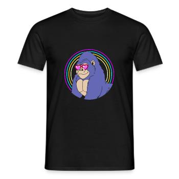 Gorilla - Men's T-Shirt - black - Front - AI Model Male 178 light (178cm)