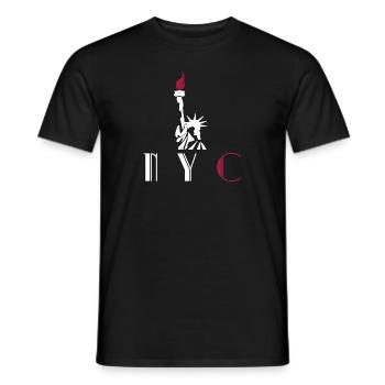 NYC - Statue de la Liberté - Statue de la Liberté - T-shirt homme - noir - Devant - AI Model Male 178 light (178cm)