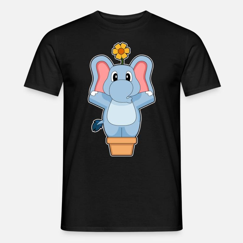 Fleur d’éléphant - T-shirt homme - noir