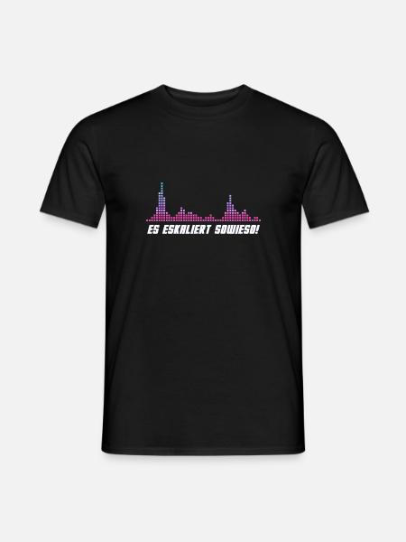 Musik Party Rave DJ Geschenkidee - Männer T-Shirt - Schwarz