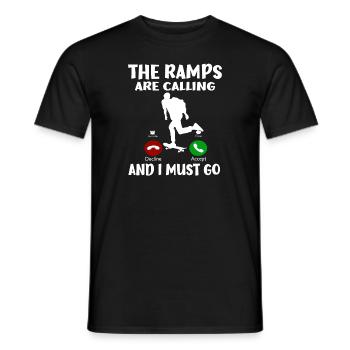 Skateboard Art For Boys Girls Men Skateboard Gifts - Men's T-Shirt - black - Front - AI Model Male 178 light (178cm)