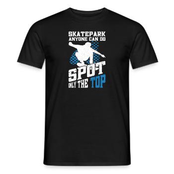 Skateboard Art For Boys Girls Men Skateboard Gifts - Men's T-Shirt - black - Front - AI Model Male 178 light (178cm)