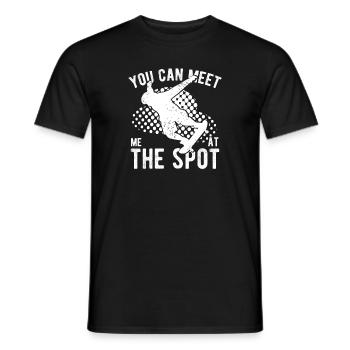 Skateboard Art For Boys Girls Men Skateboard Gifts - Men's T-Shirt - black - Front - AI Model Male 178 light (178cm)
