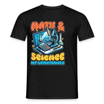 STEM Teacher Math + Science Data Analysis Educator - Männer T-Shirt - Schwarz - Vorne - AI Model Male 178 light (178cm)