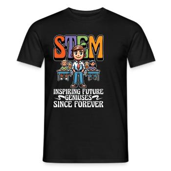 STEM Inspiring Future Data Analysis STEM Teacher - Männer T-Shirt - Schwarz - Vorne - AI Model Male 178 light (178cm)