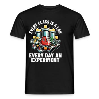STEM Teacher Every Class Is A Lab Science Teacher - Men's T-Shirt - black - Front - AI Model Male 178 light (178cm)
