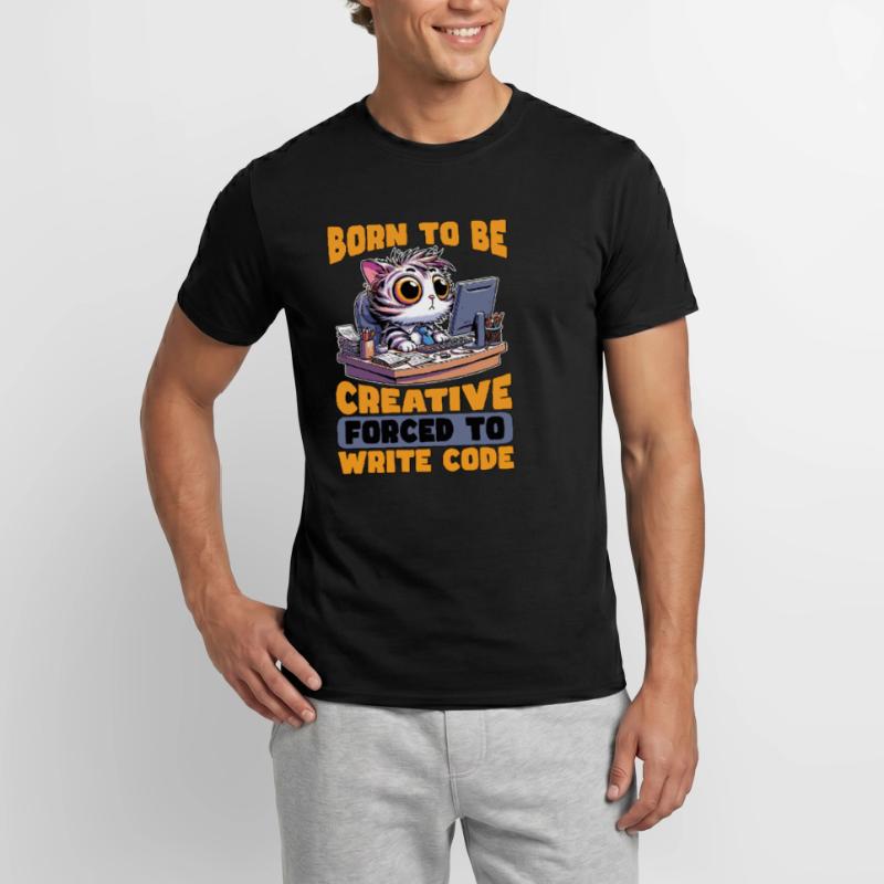 Coder Born To Be Creative Web Developer Coders Men's T-Shirt