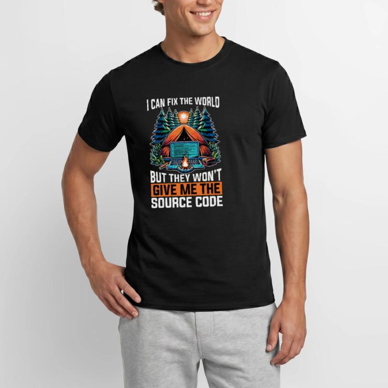 Coder Je peux réparer le monde Développeur Web Codeurs T-shirt homme