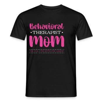 Behavioral Therapist Mom The Idol Behavioral Tech - Men's T-Shirt - black - Front - AI Model Male 178 light (178cm)