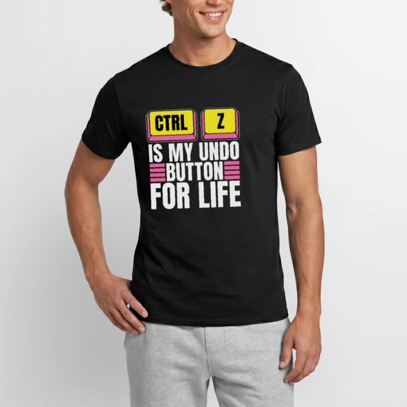 Codeur Ctrl + Z est mon bouton d’annulation Développeur Web T-shirt homme
