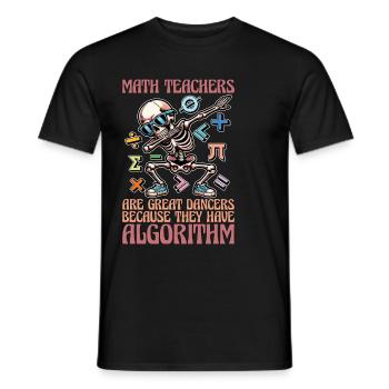 Mathematician Math Teachers Are Great Statistician - Men's T-Shirt - black - Front - AI Model Male 178 light (178cm)