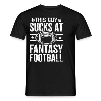 Funny Fantasy Football Fl Repêchage du commissaire - T-shirt homme - noir - Devant - AI Model Male 178 light (178cm)