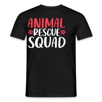 Animal Rescue Squad Adoptionsheim Foster - Männer T-Shirt - Schwarz - Vorne - AI Model Male 178 light (178cm)