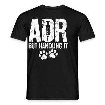 ADR, aber Umgang damit Medizin Haustierpflege Lustig - Männer T-Shirt - Schwarz - Vorne - AI Model Male 178 light (178cm)