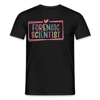 Scientifique médico-légal Scène de crime Drôle Médico-légal - T-shirt homme - noir - Devant - AI Model Male 178 light (178cm)