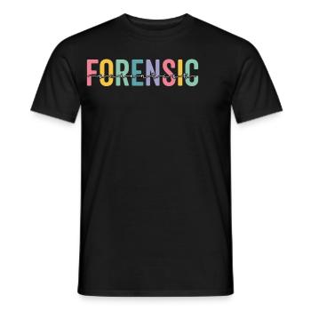 Enquêteur judiciaire Enquêteur de scène de crime - T-shirt homme - noir - Devant - AI Model Male 178 light (178cm)