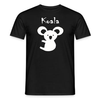 Koala bear - Men's T-Shirt - black - Front - AI Model Male 178 light (178cm)