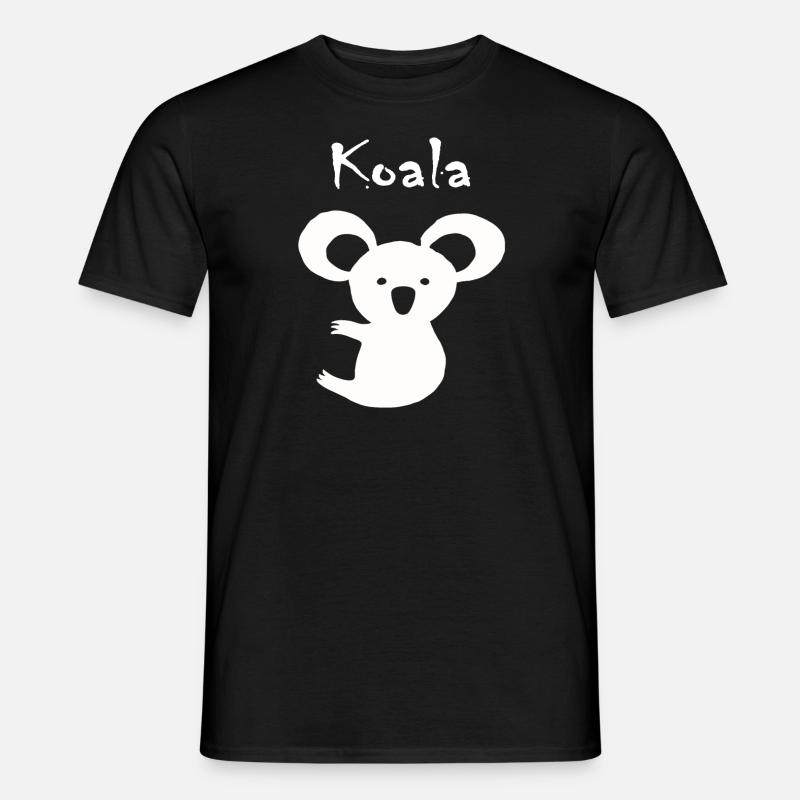 Koala - Männer T-Shirt - Schwarz