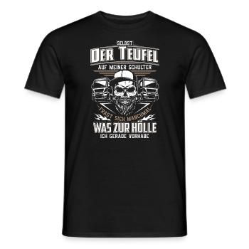 Trucker LKW-Fahrer Fernfahrer LKW Brummi Truck - Männer T-Shirt - Schwarz - Vorne - AI Model Male 178 light (178cm)