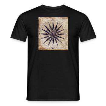 Boussole - T-shirt homme - noir - Devant - AI Model Male 178 light (178cm)