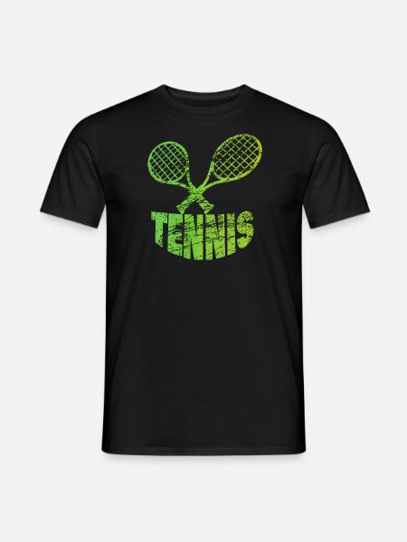 Tennis Raquette de tennis Tennis - T-shirt homme - noir
