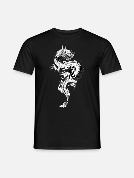 Drachen - Männer T-Shirt - Schwarz