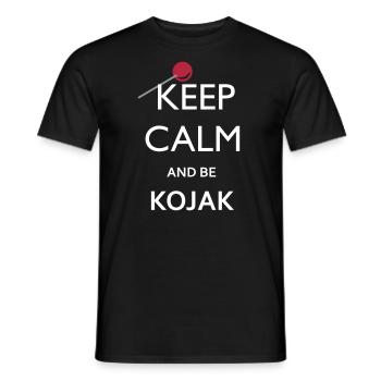 BE KOJAK - Männer T-Shirt - Schwarz - Vorne - AI Model Male 178 light (178cm)