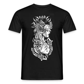 Valkyrie - T-shirt homme - noir - Devant - AI Model Male 178 light (178cm)
