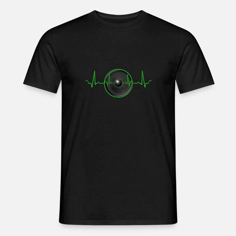 Techno - Männer T-Shirt - Schwarz