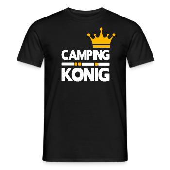 Camping Spruch - Männer T-Shirt - Schwarz - Vorne - AI Model Male 178 light (178cm)