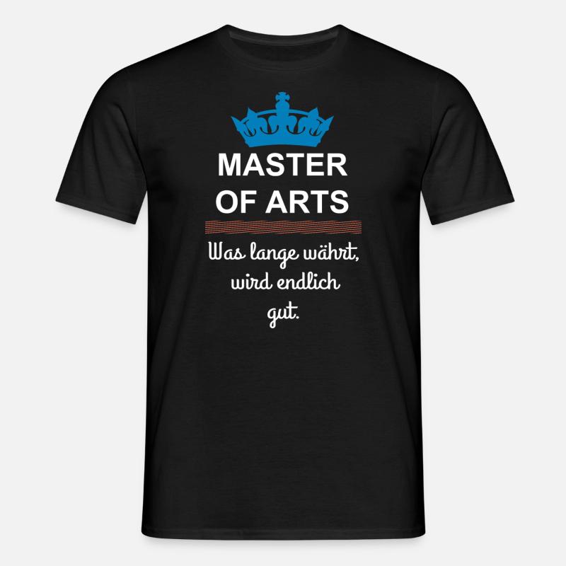 Master Studium - Männer T-Shirt - Schwarz