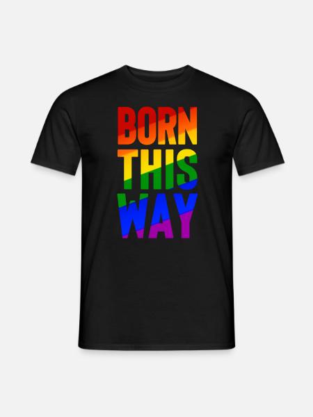 Born this way - Men's T-Shirt - black
