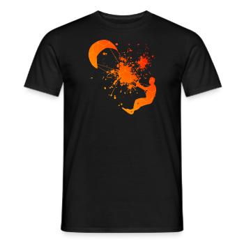 Kitesurf Kitesurf Kiting Kitesurfer Kitesurfer Kite - Men's T-Shirt - black - Front - AI Model Male 178 light (178cm)