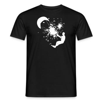 Kitesurfen Kiten Kitesurf Kite Kitesurfing - T-shirt homme - noir - Devant - AI Model Male 178 light (178cm)